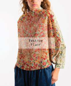 Festive Flair: Anntian's Sustainable Silk and Vibrant Prints
