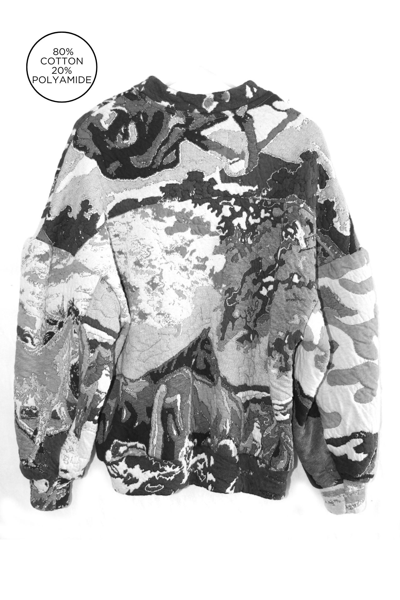 Unisex Sweater I Knitted Horsen Greyscale