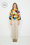 Handknit Sweater With Scarf